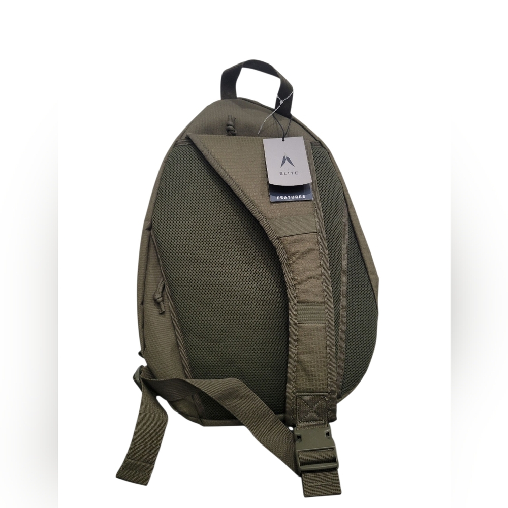 Men's Olive Green Crossbody Bag - Picture 2 of 3